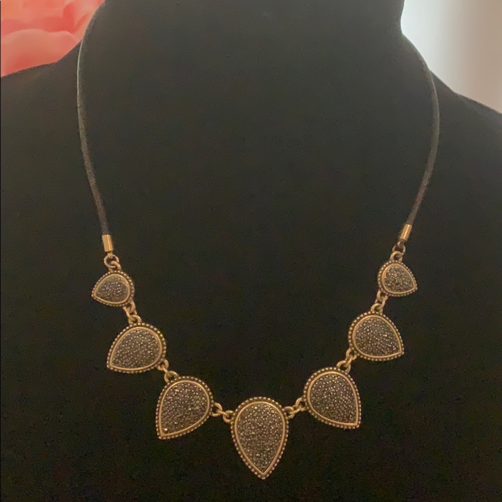 Gold and black tone Lucky Brand Necklace